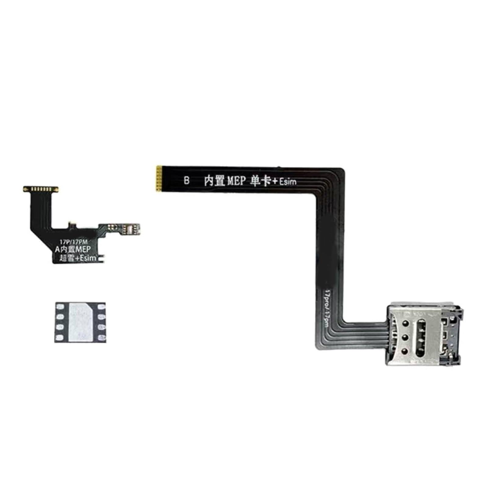 Comprehensive MEP Double Card Converters Set for Smartphones for Advanced IC Chip Repair Capabilities Solution