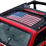 American Flag Sun Shade for Jeep Wrangler JK JKU 2007-2018 2-Door 4-Door