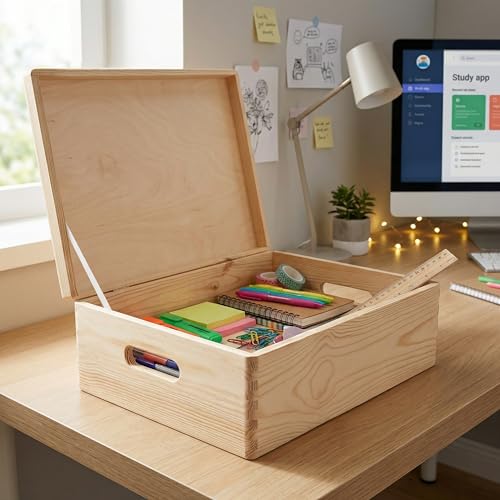 Boite a Souvenir en Bois avec Couvercle pour Protéger vos Plus Beaux Moments