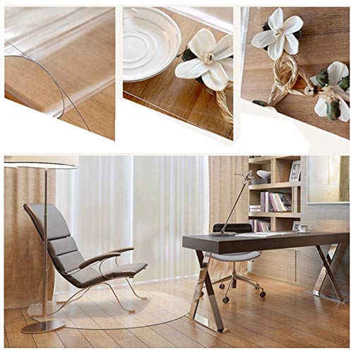 Nappe transparente imperméable en PVC 1.6mm tapis de protection sol 70x140cm - 4