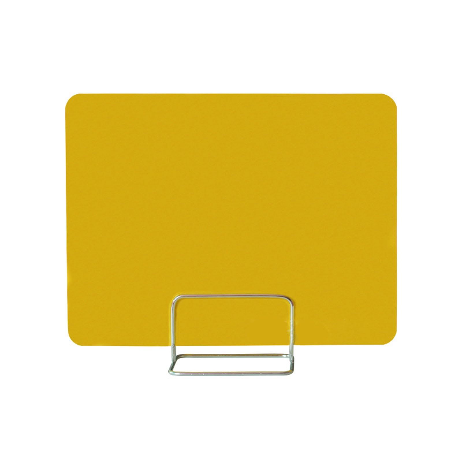 Cloison acoustique bureau acrylique jaune isole du bruit avec ses clips fournis