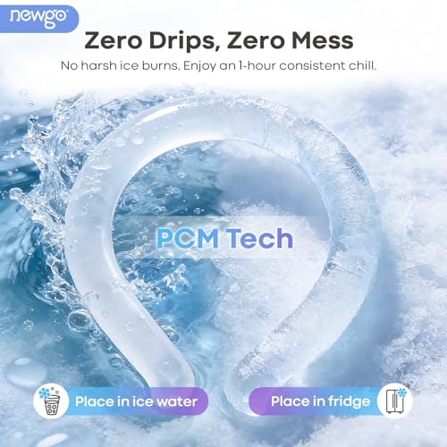 Image of NEWGO Neck Cooling Tube, Neck Cooler for Summer, Blue Purple Mix,1 Pack