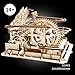 ROBOTIME Wooden Marble Run 3D Puzzles for Adults Mechanical Model Kits to Build for Teens Waterwheel Roller Coaster