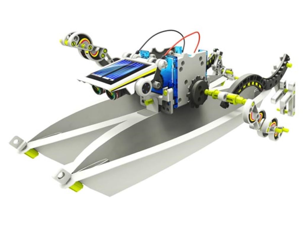 Velleman Kit Robot Solar 14 en 1, construye 14 Robots Que Funcionan con energía Solar, Set Educativo Stem, Juguete científico para jóvenes y Adultos, sin Pilas