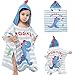 SUPGOMAX Poncho da bagno con cappuccio, asciugamano poncho per bambini, asciugamano da spiaggia con cappuccio per bambini, asciugamano da bagno con cappuccio per bambini per il nuoto in spiaggia