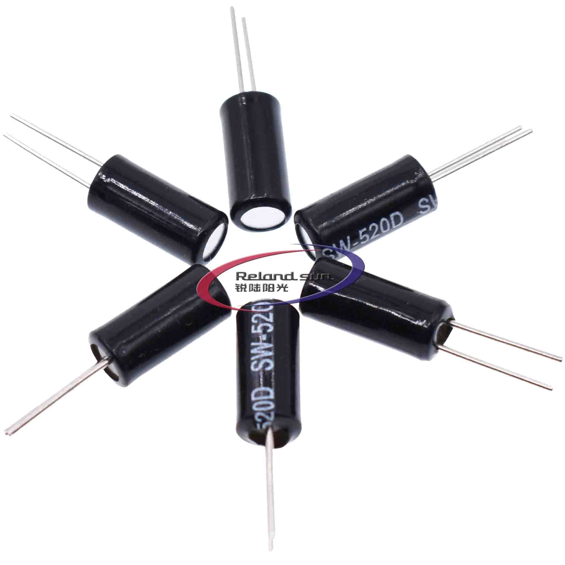 10pcs SW-520D Highly Sensitive SW-520D Metal Ball Angle Tilt Shaking Switch Vibration Switch