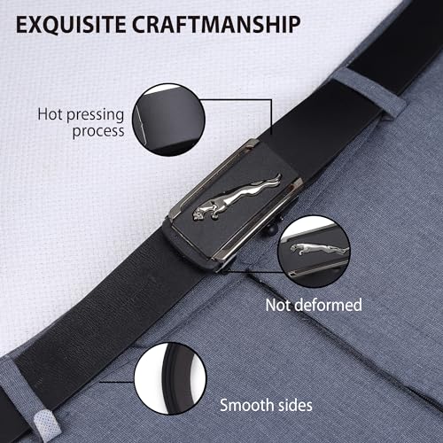 Image of ZORO Vegan Leather Belt for Men | Black | Formal /Casual
