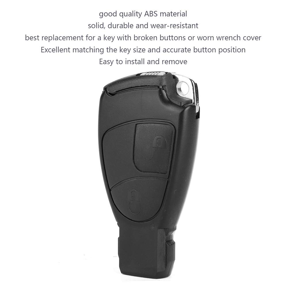 Keyforkess Custodia A 2 Pulsanti Per Telecomando Per Auto Per Mercedes Per Benz Classe C E Ml Sprinter Shell Di Ricambio Portabatteria