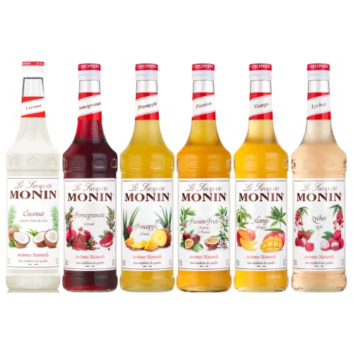 Set de almíbar tropical - Coco, Granada, Piña, Maracuyá, Mango, Litchi - 6x70cL
