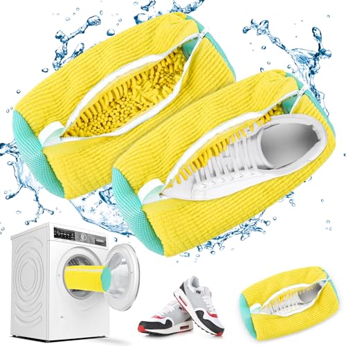 WYFDCZZP Shoe Cleaning Laundry Bag, Sacchetti per il Lavaggio delle Scarpe, Borsa per il Lavaggio per Scarpe da Palestra con Cerniera, Può essere Riutilizzato Sacco Lavatrice per Lavatrice Scarpe da