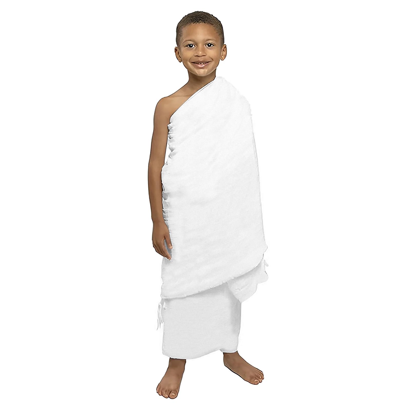 Kids Ihram Towels Set Ihram Towel for Boys - 2-Piece White Islamic Towel Soft Lightweight Wrap Set Ahram for Umrah Boys Clothes Ihram Towel Hajj Umrah