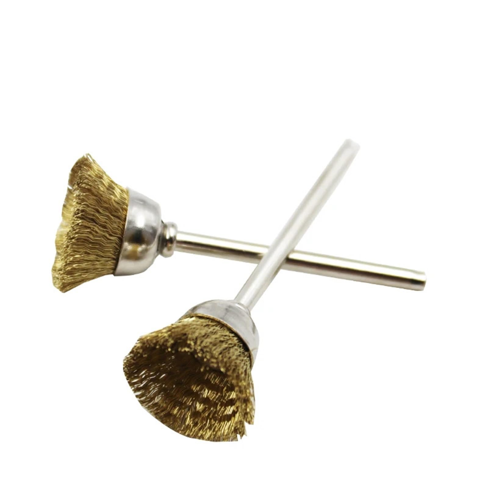 Confezione da 16 spazzole a tazza in filo di ottone adatte alla finitura degli accessori for utensili rotanti Adatto per lucidatura e levigatura