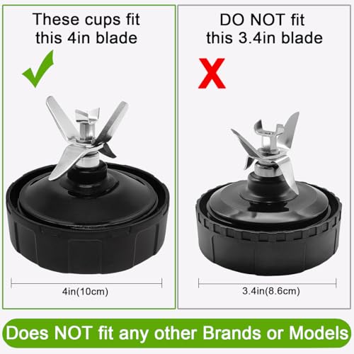 Repuestos para Vasos de Licuadora Ninja 18oz y 24oz miniatura 2