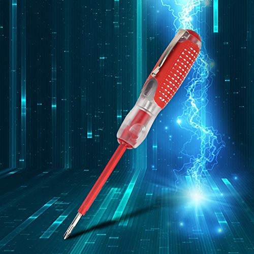 Image of Voltage Tester Pen Measuring 100 to 500V Voltage Dual-Purpose Electric Test Pencil Plumbing Screwdriver Circuit Tester Tool Light Circuit Tester Voltage Detecter Pen Finder Voltage Detector with Dual