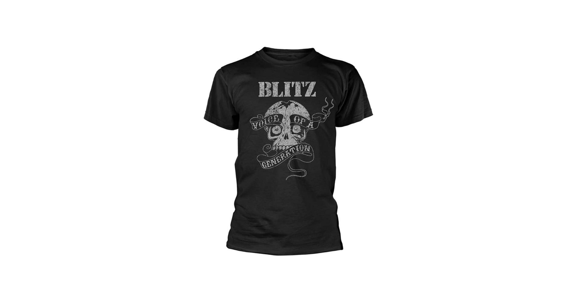 Amazon.com: Blitz T Shirt Voice of A Generation Band Logo