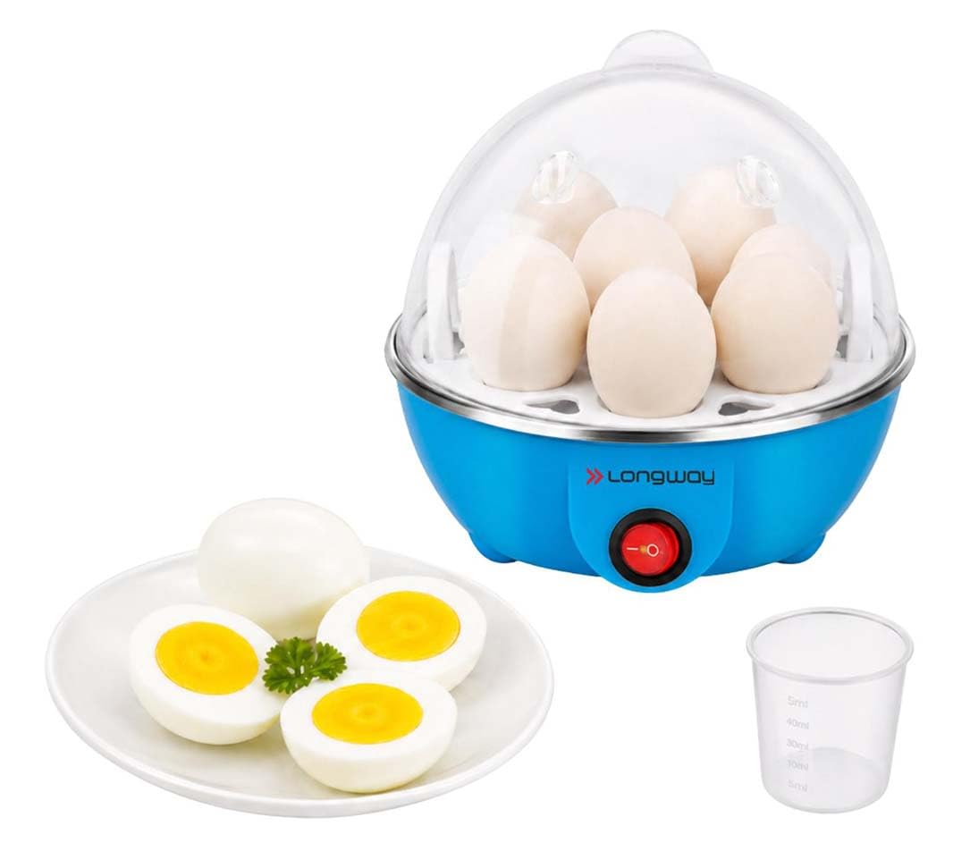 Longway Eggo 350 Watt Egg Boiler/Cooker for Steaming, Cooking & Boiling (Blue, 7 Eggs)-picture-31