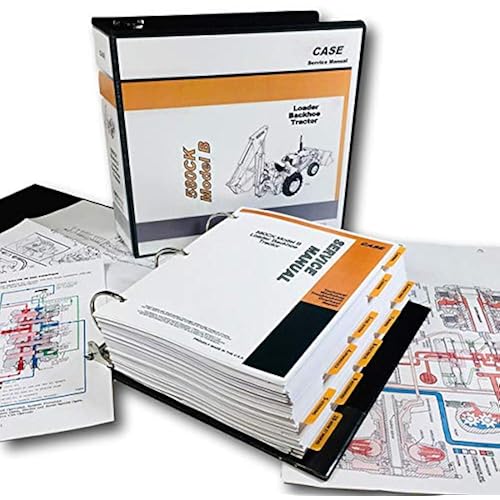 Service Repair Manual for Case 580B 580Ck B Tractor Loader Backhoe Shop Technical Book Workshop Overhaul in Binder