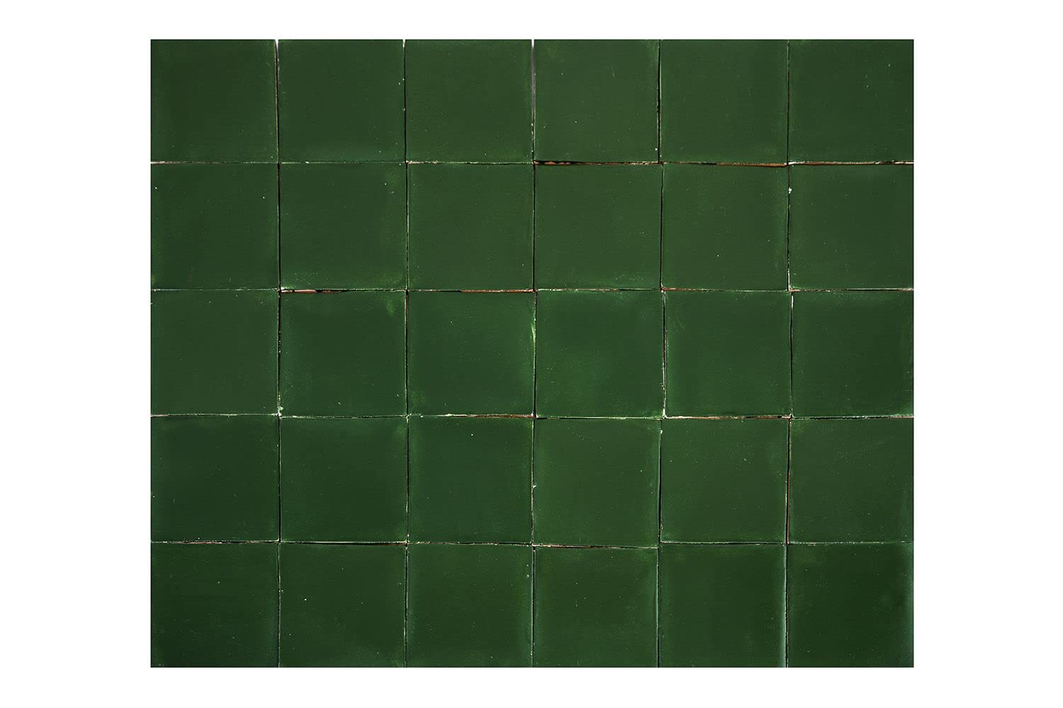 Cerames Azulejos verdes mexicanos monocolor Verde Esmeralda Delgado - azulejos de mosaico, azulejos ceramica monocromáticos para cocina, baño | Un paquete de 90 baldosas verdes ceramica 10,5x10,5 cm