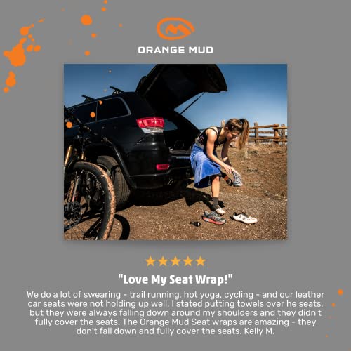 Image of Orange Mud Transition & Seat Wrap V2.0 - Royal Blue Waterproof Car Seat Cover, Changing Kilt & Quick-Dry Towel - Secure Fit for Athletes, Runners, Cyclists, Triathletes