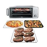 Ninja FT405CO 10-in-1 Digital Air Fry Oven with Extra Large Capacity, Flip Up and Away, Stainless Steel Body, and Temperature Control (Renewed)