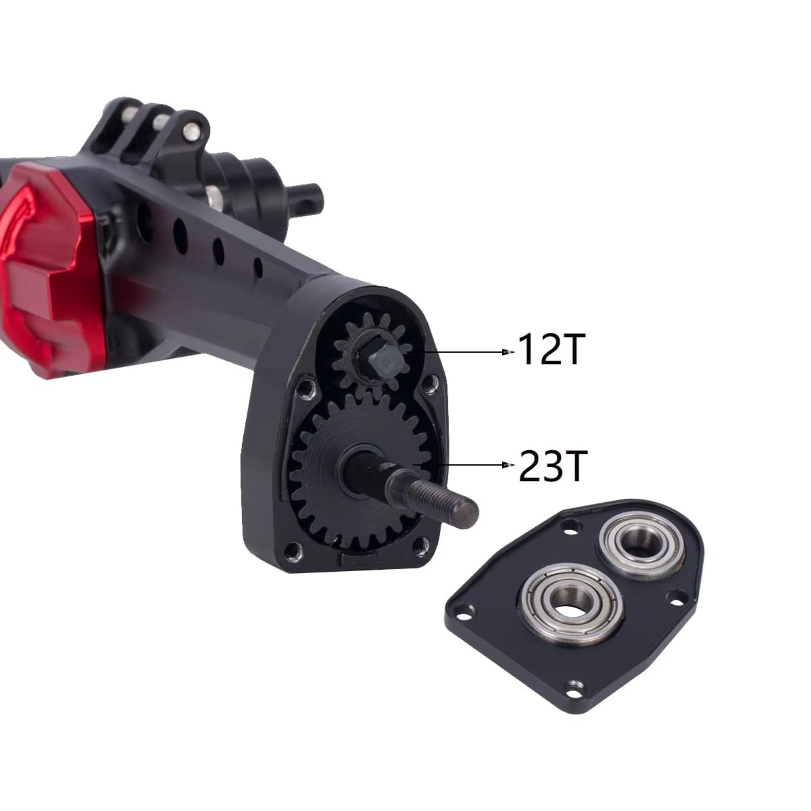 ASSE del Portale RC per SCX10 III AR45P 1/10 RC Crawler Car Parts Accessori di Ricambio Set Assali Anteriori E Posteriori Offset Portal