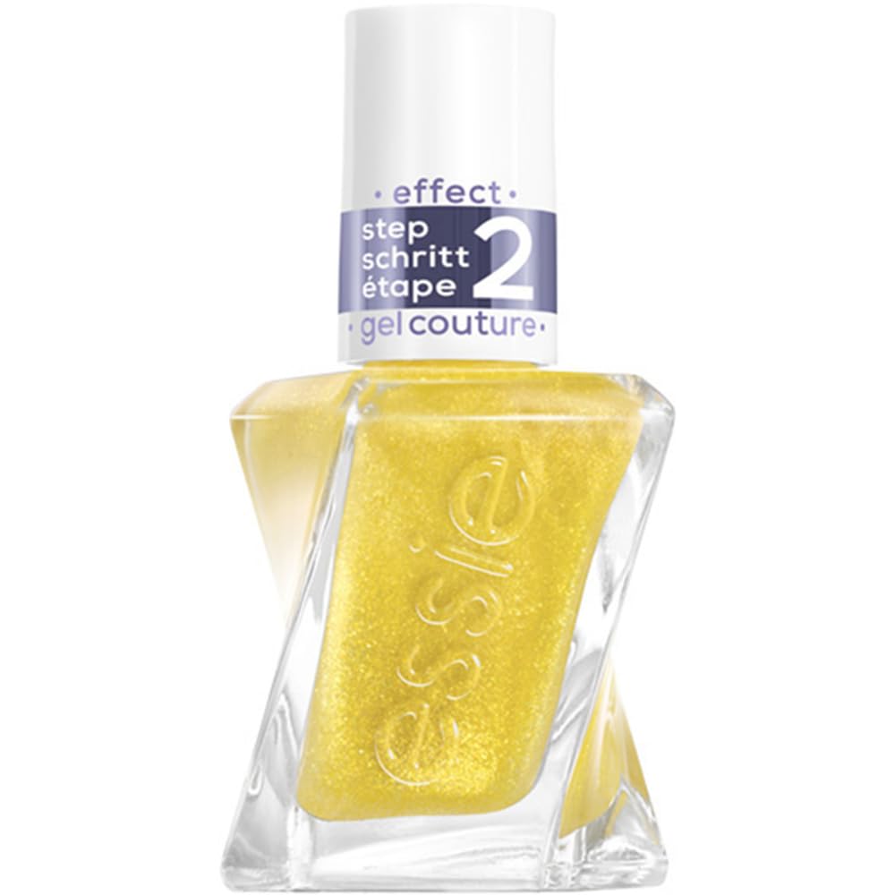 Essie Gel Couture Vegan Friendly Nail Polish - Crushed Gold Top Coat 565 13.5ml