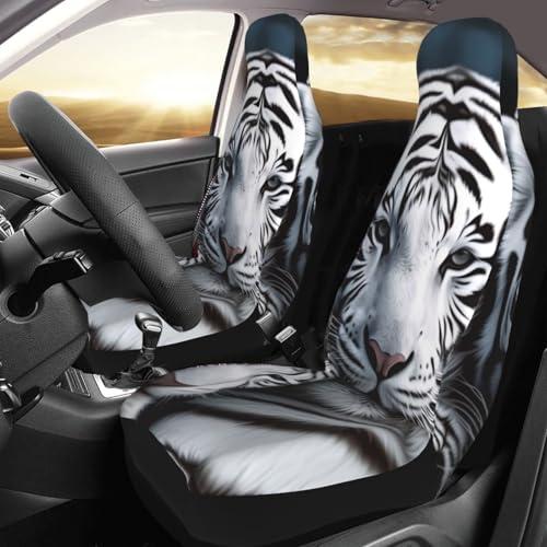 Housses de siège voiture lavables et respirantes confort motif tigre