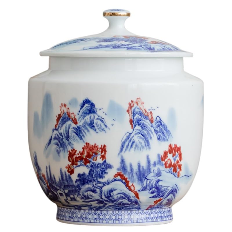 Pojemnik na herbatę puszka na herbatę ceramiczna zamknięta puszka mandarynka skórka pojemnik do przechowywania duży domowy puer ciasto puer herbata puszka kuchnia pojemniki na herbatę