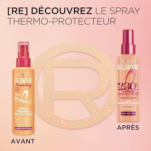 Soin Cheveux Thermo Protecteur Lissant Cheveux Longs Elseve 'oreal Paris Le Spray De 150ml - vue 3