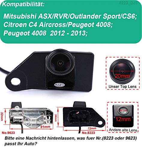 Kalakus Car Number Plate Reversing Camera Night Vision Camera Parking Aid Reversing System for Mitsubishi ASX RVR Outlander Sport CS6 Citroen C4 Aircross Peugeot 4008 - Image 2