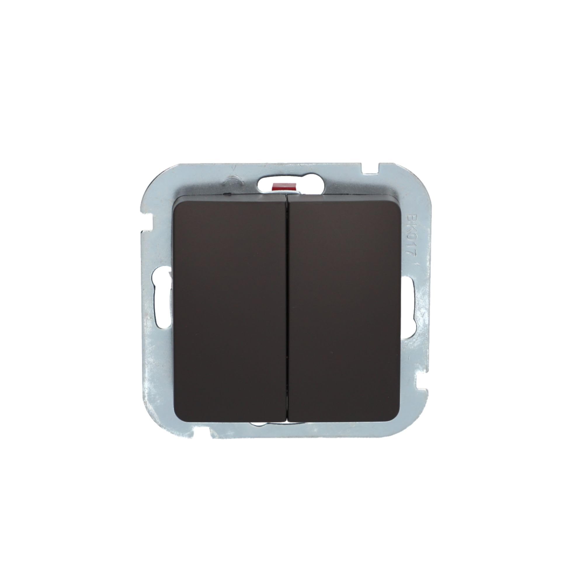 UNITEC Monaco Series Switch with Plug-In Terminals, Anthracite, Pack of 1