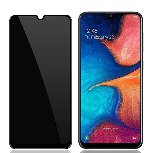 for Samsung Galaxy A50 A30 A20 M30 A30S A50S Privacy Tempered Glass Screen Protectors, 9H Hardness HD Anti-Scratch Anti-Fingerprint Anti-Spy Screen Protectors (1 Pack)