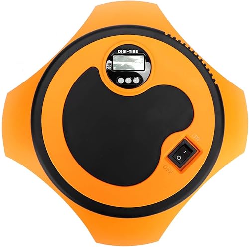 Miniatura 2 de Compresor de aire portátil de 12 V, bomba eléctrica de inflado de neumáticos con juego de antorcha, inflado rápido con función de memoria, flash de