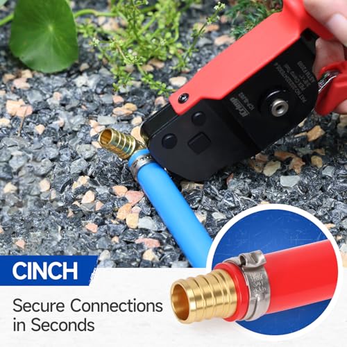 iCrimp One-Hand PEX Pipe Cinch Tool meet ASTM F2098 Standard clamps, Crimping Tool for 3/8-1 inch Clamp Rings - Image 5