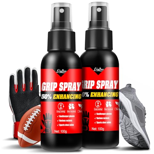 Spray de Grip para Guants de Portero - 100g+100g Spray para Guantes de Portero, Accesorios de Entrenamiento, Spray Grip Mode para Fútbol, Baloncesto, Tennis, Golf, Raquetas, Pole Dance, Halterofilia
