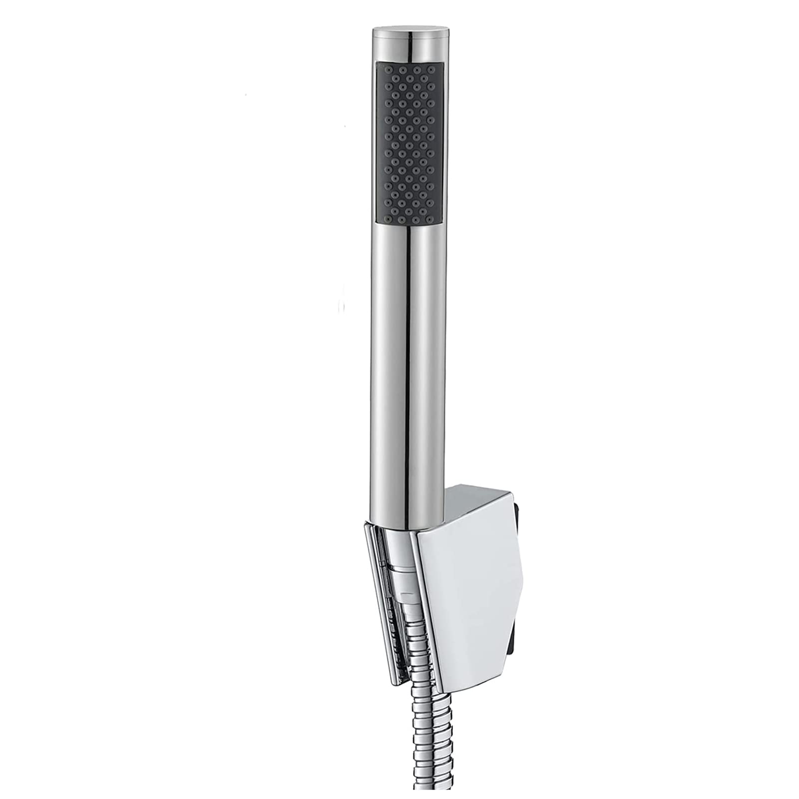 Alcachofa de Ducha Universal Cabezal de Ducha Latón Alta Presión Ducha de Mano con ABS Soporte Giratorio, 1.5M Acero Inoxidable Tubo Flexible,Cromo