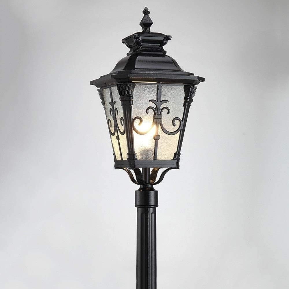 Bracket Light Led Column Headlight, Solar European Style Outdoor Waterproof Lawn Light Courtyard Garden Lights, Villa Square Lawn Lamp Outdoor Stainless Steel Bracket Light