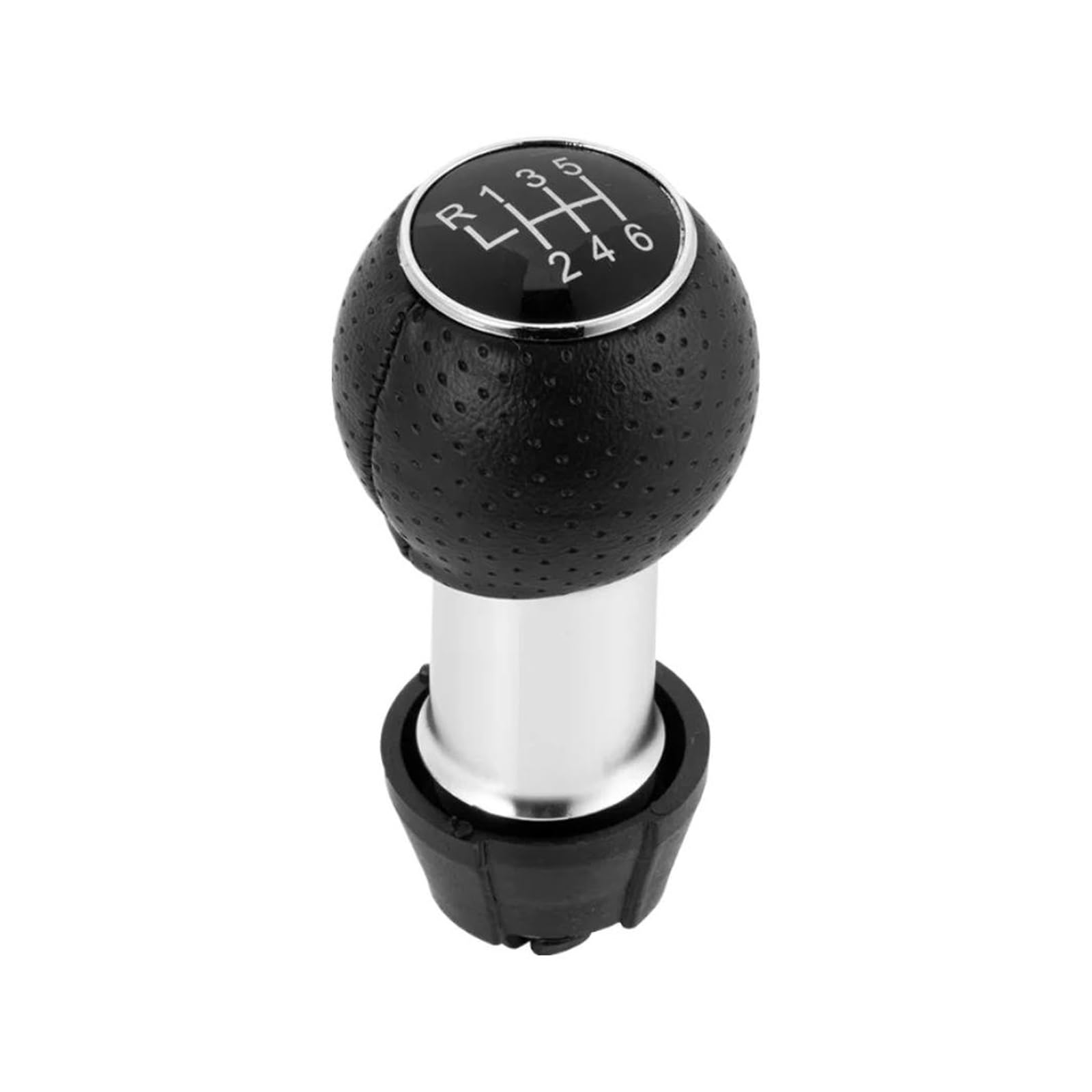 Kunyos R123456 Gear Knob Replacement Shift Knob For A3 S3 2001 2002 2003 Abs Plastic/Leather