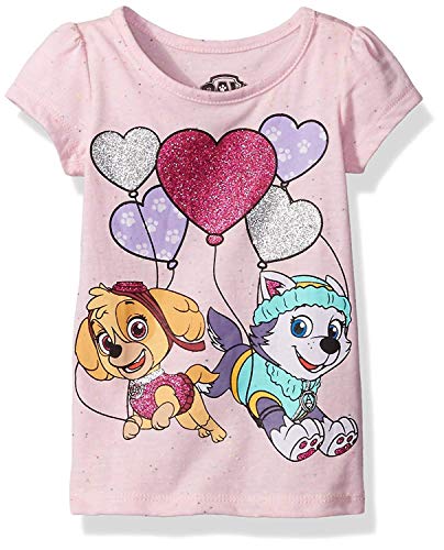 Image of Nickelodeon Little Girls' Paw Patrol Short Sleeve T-Shirt Shirt