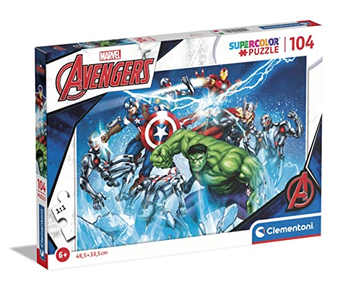 Puzzle 104 pièces : Glitter : Avengers Clementoni Puzzles - vue 3