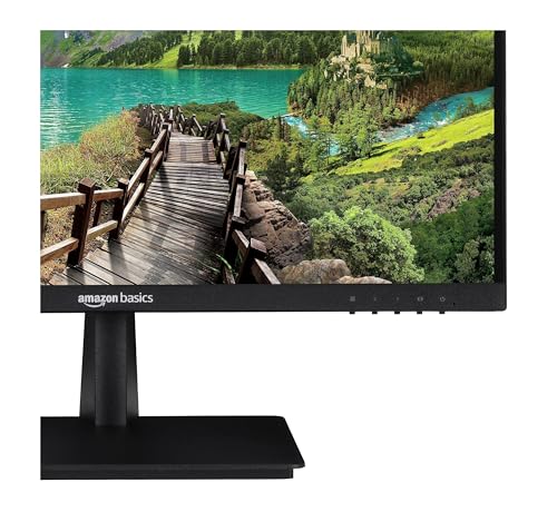 Image of amazon basics 21.5 inch Full HD, Slim LCD Monitor with LED Back Light Technology, Stylish Bezel-Less Design, Wide Angle, ` Flickerless