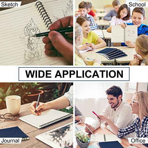 Image of Yahenda 54 Pcs Spiral Notebooks,1 Subject,Wide Ruled, Deep Blue