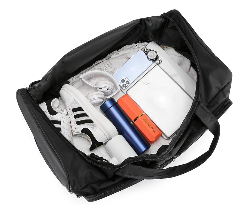 Rolling Travel Duffel Bag with Wheels | Backpack Straps | Water Repellent | Collapsible Space Saving Design4