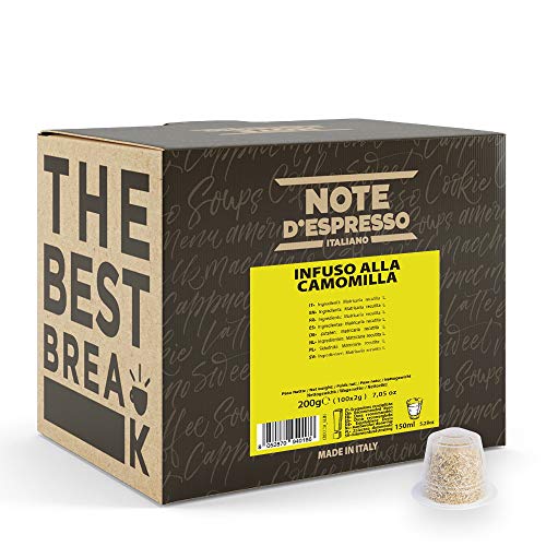 Note d'Espresso - Manzanilla - Cápsulas compatibles con Cafeteras NESPRESSO* - 100 caps