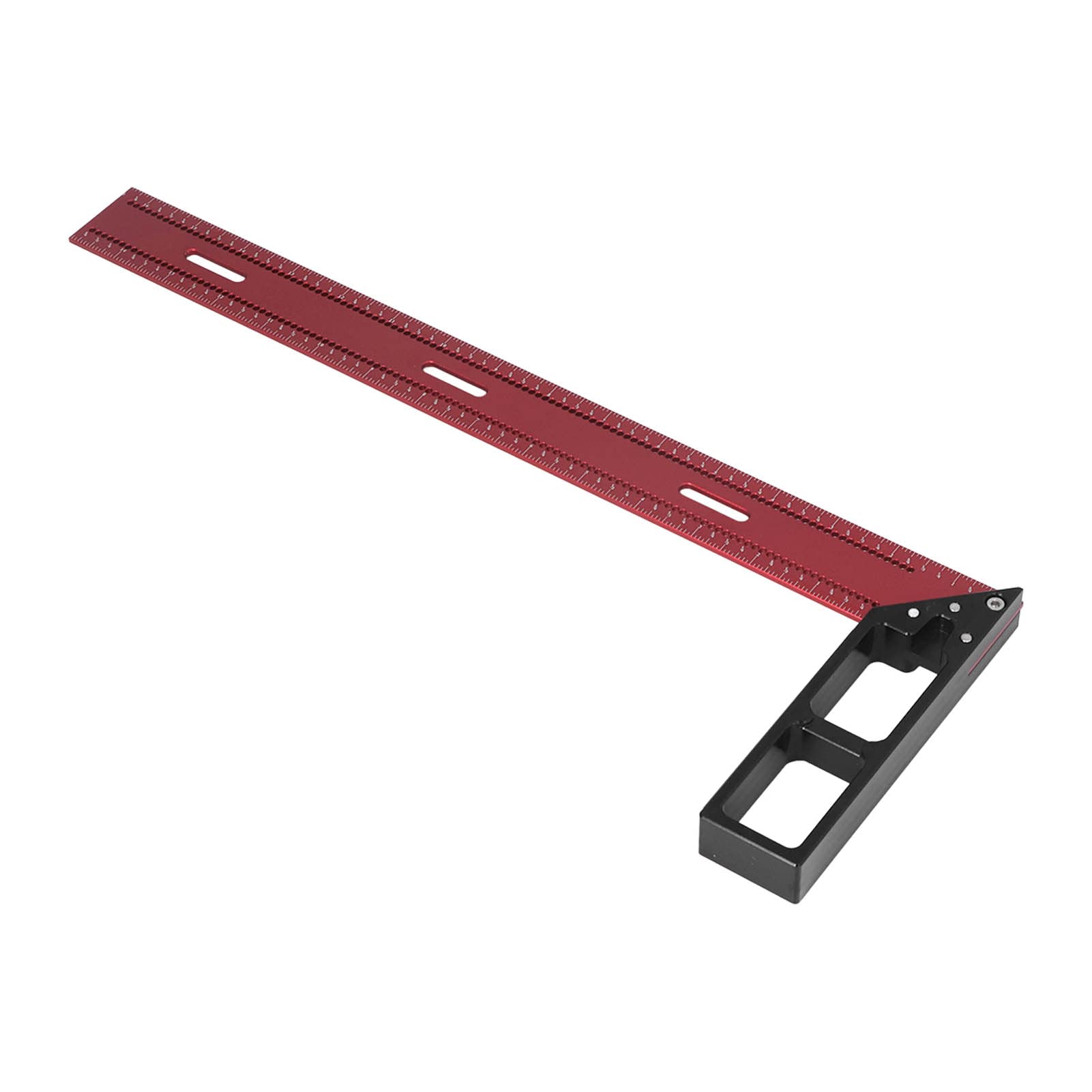 Regla de marcado para carpintería, Regla de medición cuadrada para carpintería Aleación de aluminio a prueba de herrumbre Calibración precisa Estructura razonable para el diseño(50cm)