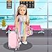 GIFTINBOX 29PCS 18 Inch Girl Doll Clothes and Accessories-Travel Play Set for Dolls, Doll Stuff with Clothes, Luggage, Swimsuit, Wallet cashes... Gifts for Girls Birthday, Christmas