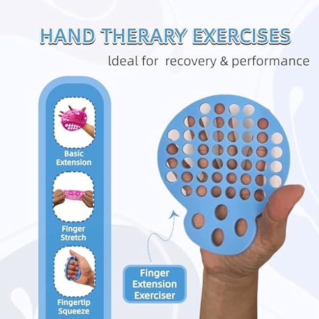 Hand Exerciser Grip Strengthener, Finger Extension Exerciser£¬Finger Stretcher for Hand Therapy, Relieve Pain for Arthritis, Carpal Tunnel£¨2 Pcs)