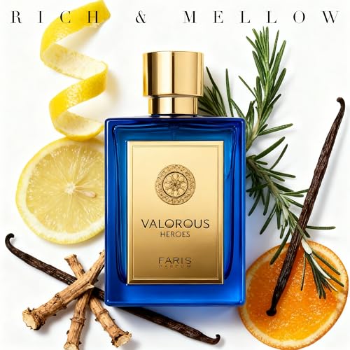 Image of A CENTER VALORES HEROES Men's Cologne 100ml Woody Oriental Eau de Parfum Citrus Leather Fragrance Gift