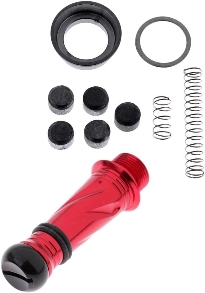 Aluminum Alloy Reel Stand with Balance Weight for Fishing Reels, from Scratches, Fits S/D Reels, Hands-Free Support - Red