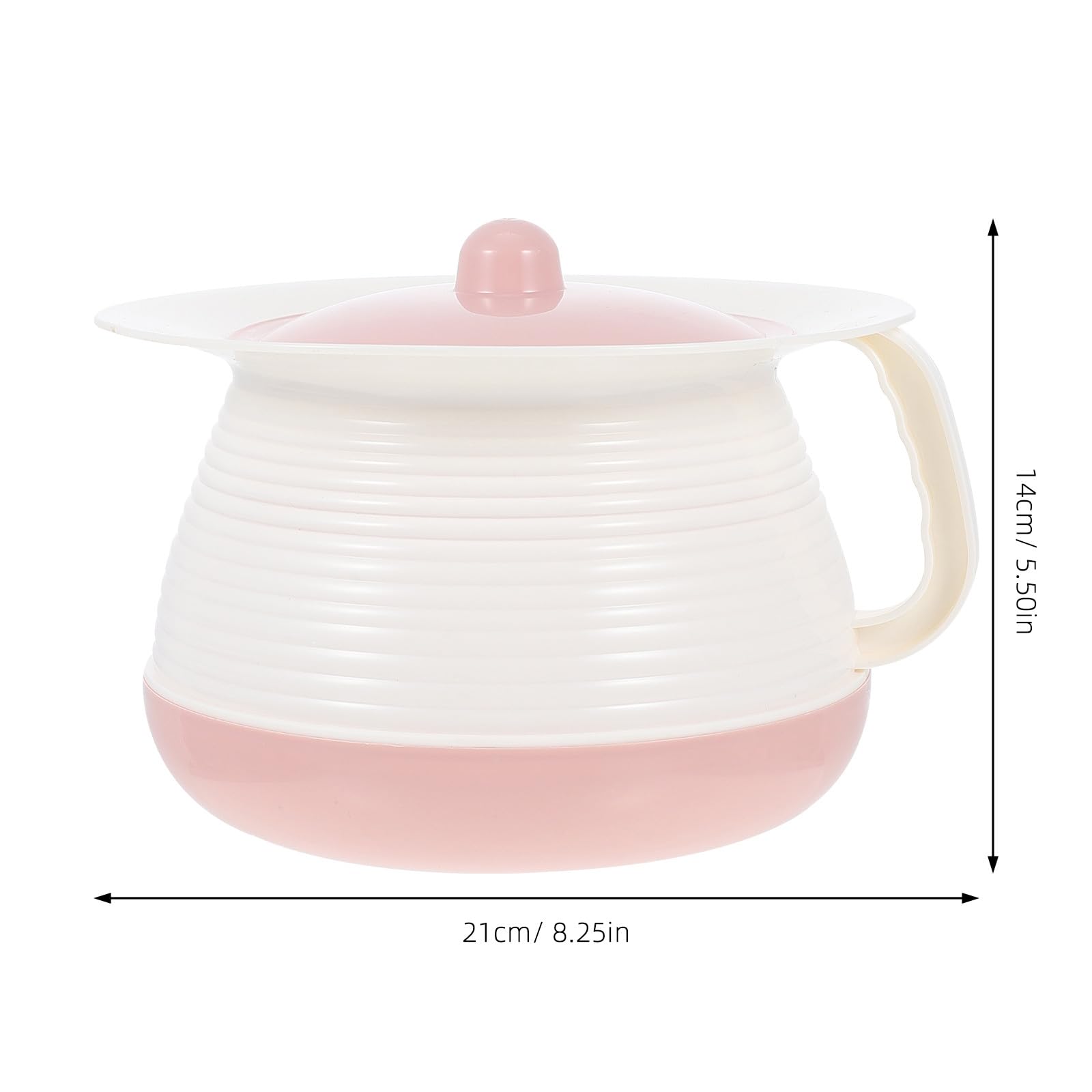 Orinal de viaje portátil para personas mayores y niños, fácil de limpiar, plástico duradero, ideal para uso doméstico y exterior, conveniente solución nocturna, diseño a prueba de fugas